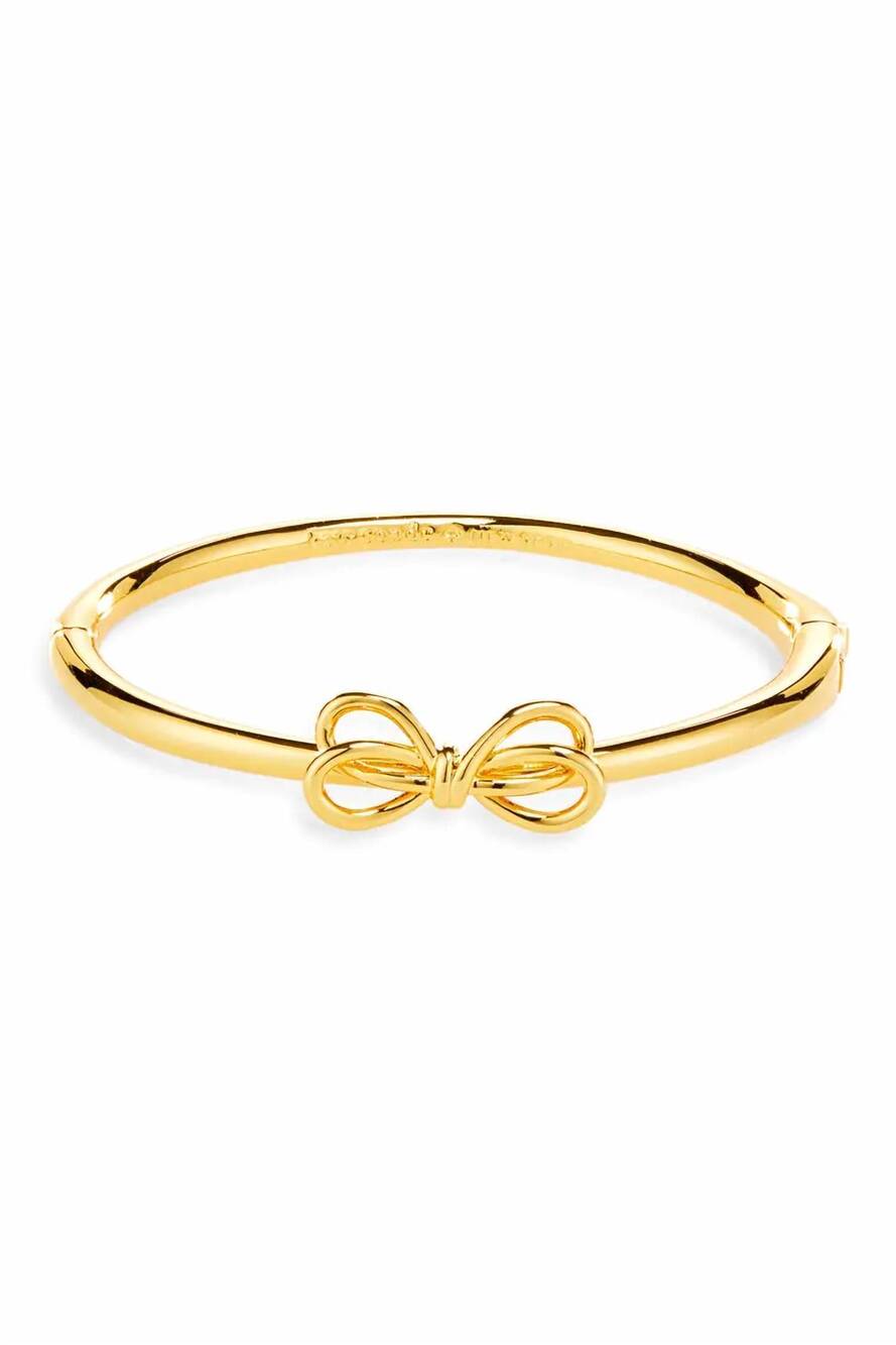 NEW KATE SPADE women's bow meets girl bangle bracelet in gold